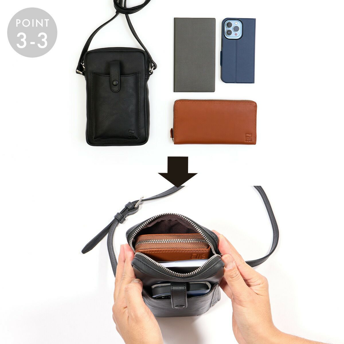 ショルダーバッグスマホショルダーバッグメンズミニショルダーバッグスマホポーチミニショルダーレディース人気おしゃれ本革レザー革ブランド男性大人斜めがけ30代40代50代エペepeepe007