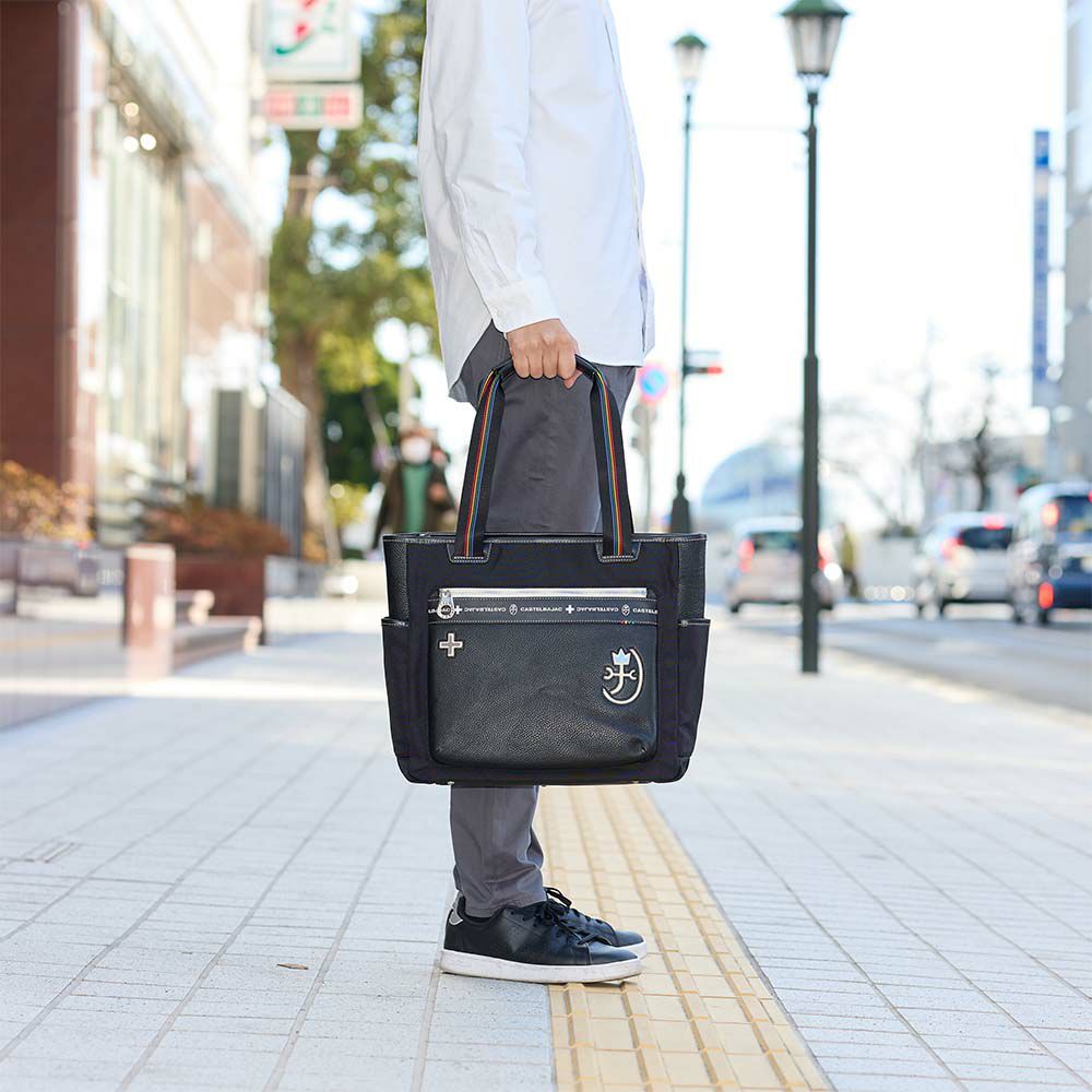 カステルバジャックトートバッグバッグCASTELBAJACコネクトメンズレディースA4トートトートバック肩掛けカバンブランドかっこいいおしゃれ人気大きめファスナー付き大容量おすすめ83711