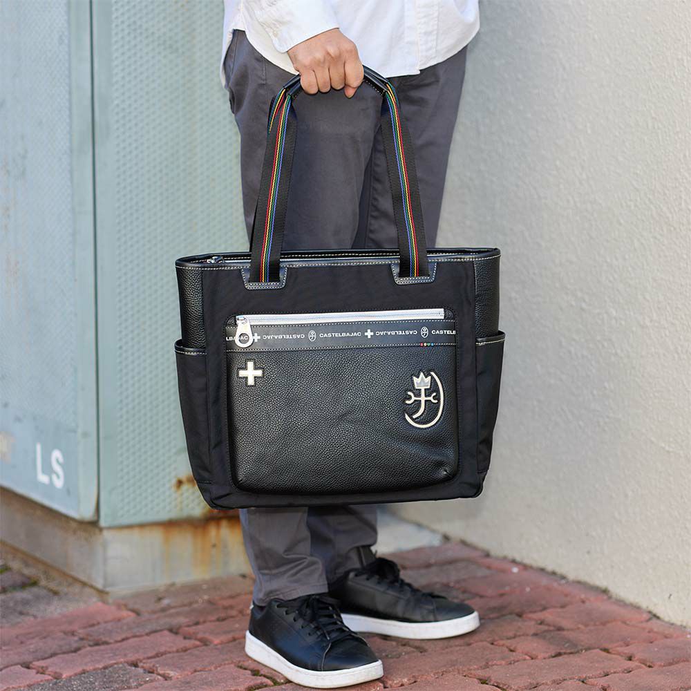カステルバジャックトートバッグバッグCASTELBAJACコネクトメンズレディースA4トートトートバック肩掛けカバンブランドかっこいいおしゃれ人気大きめファスナー付き大容量おすすめ83711