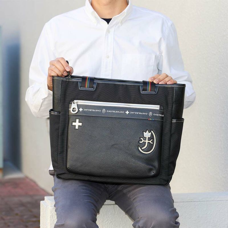 カステルバジャックトートバッグバッグCASTELBAJACコネクトメンズレディースA4トートトートバック肩掛けカバンブランドかっこいいおしゃれ人気大きめファスナー付き大容量おすすめ83711