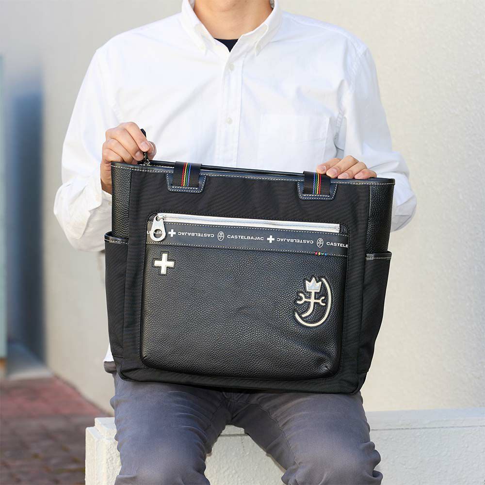 カステルバジャックトートバッグバッグCASTELBAJACコネクトメンズレディースA4トートトートバック肩掛けカバンブランドかっこいいおしゃれ人気大きめファスナー付き大容量おすすめ83711