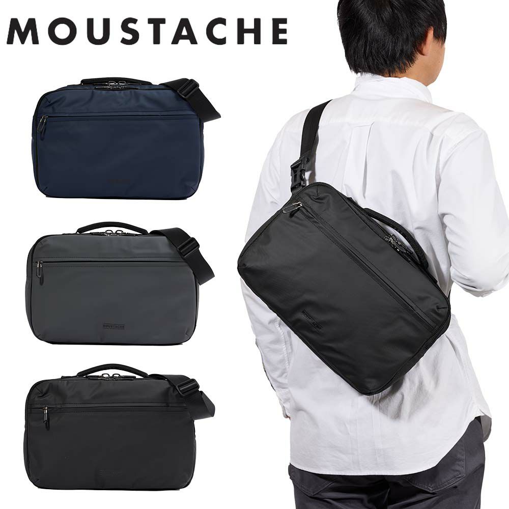 MOUSTACHEショルダーバッグメッセンジャーバッグボディバッグムスタッシュ大容量メンズレディース斜めがけ斜め掛けおしゃれかっこいいカジュアル人気通学軽量ブランド大人30代40代50代MJT4587