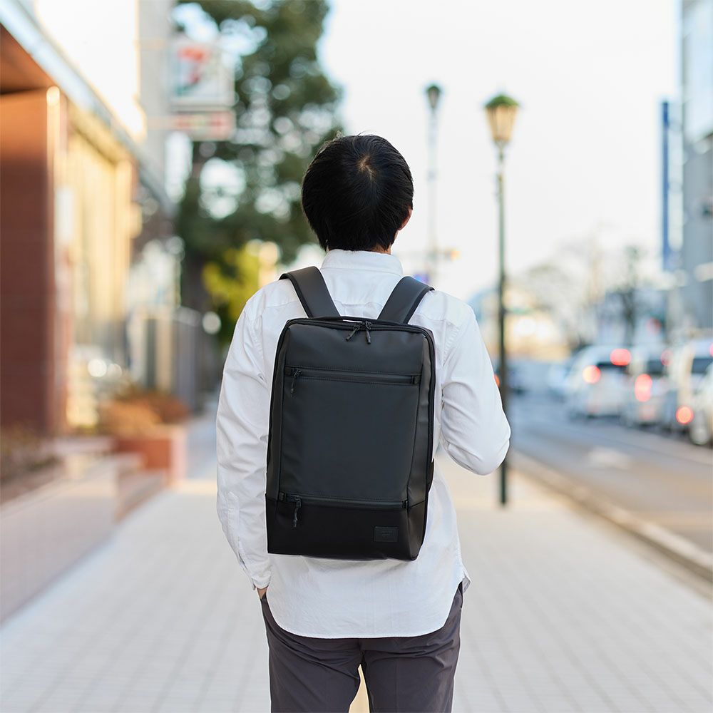 マッキントッシュフィロソフィーリュックB414インチPC収納13L1気室メンズレディースMACKINTOSHPHILOSOPHYトロッターバッグ5ビジネスリュックリュックサックスリムコンパクト68185