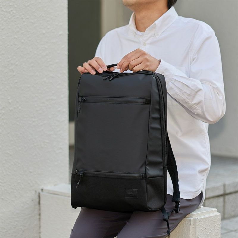 マッキントッシュフィロソフィーリュックB414インチPC収納13L1気室メンズレディースMACKINTOSHPHILOSOPHYトロッターバッグ5ビジネスリュックリュックサックスリムコンパクト68185