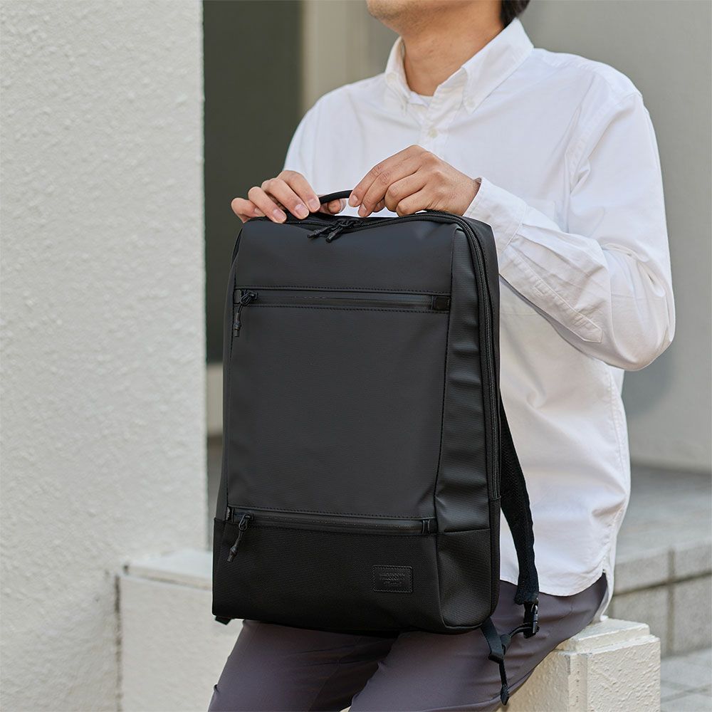 マッキントッシュフィロソフィーリュックB414インチPC収納13L1気室メンズレディースMACKINTOSHPHILOSOPHYトロッターバッグ5ビジネスリュックリュックサックスリムコンパクト68185