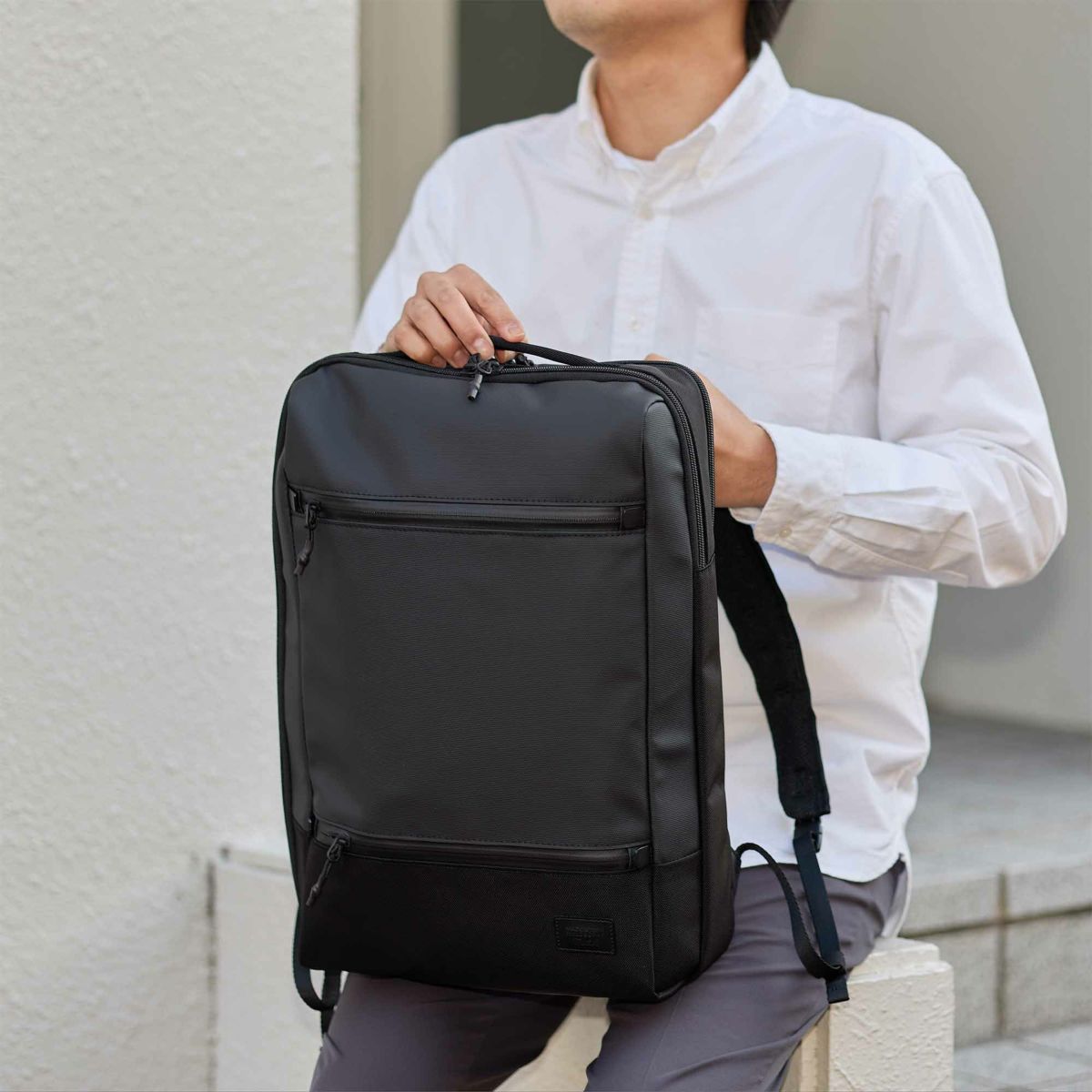 マッキントッシュフィロソフィーリュックB415.6インチPC収納16L2気室メンズレディースMACKINTOSHPHILOSOPHYトロッターバッグ5ビジネスリュックリュックサック大容量大きめ68186