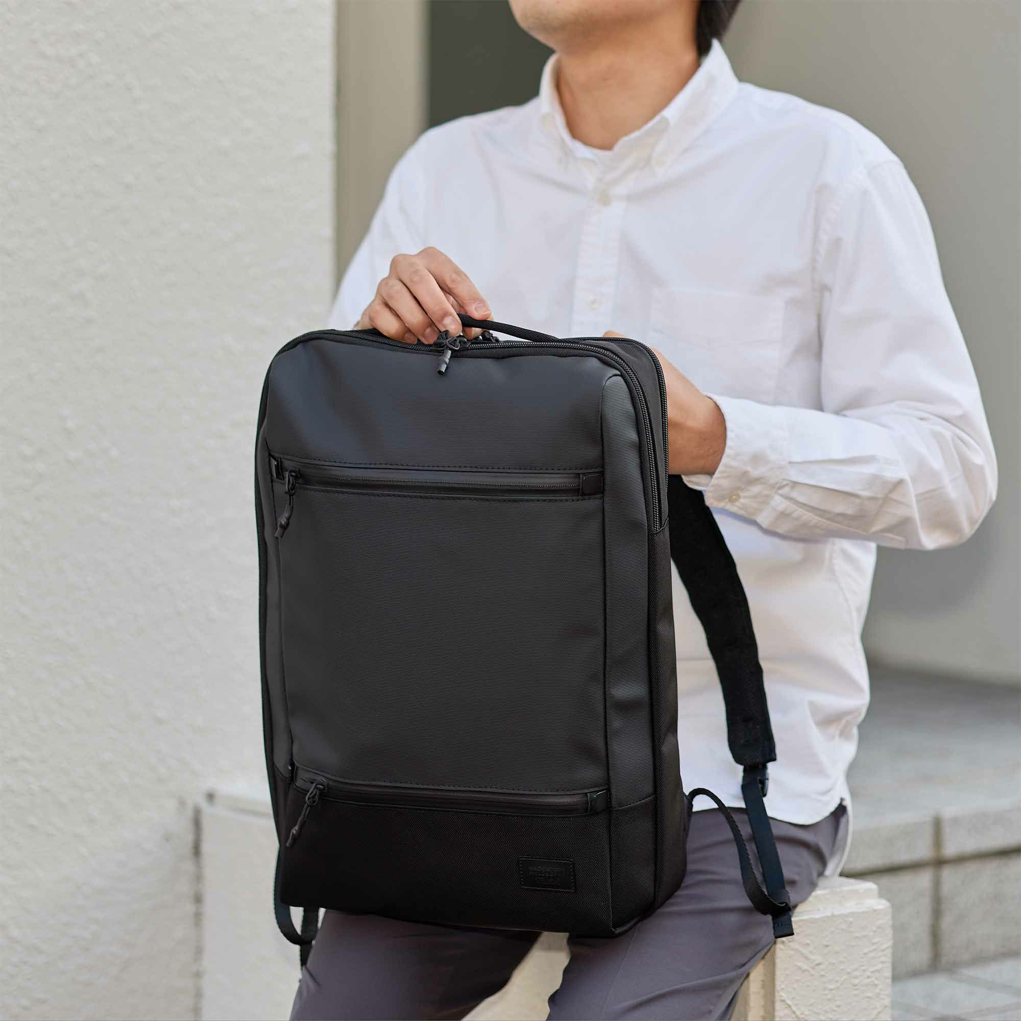 マッキントッシュフィロソフィーリュックB415.6インチPC収納16L2気室メンズレディースMACKINTOSHPHILOSOPHYトロッターバッグ5ビジネスリュックリュックサック大容量大きめ68186
