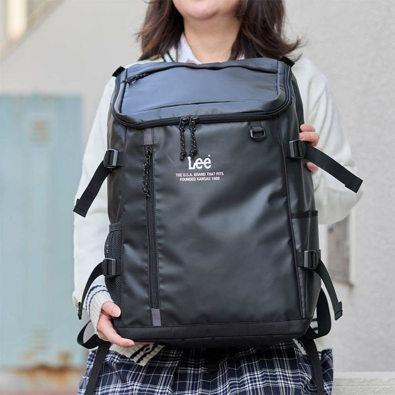 【2024新作】Leeリーリュック通学大容量32LB4男子女子メンズリュックサックバックパックスポーツリュック通学リュックボックスリュックブランドおしゃれ中学生高校生撥水320-4920