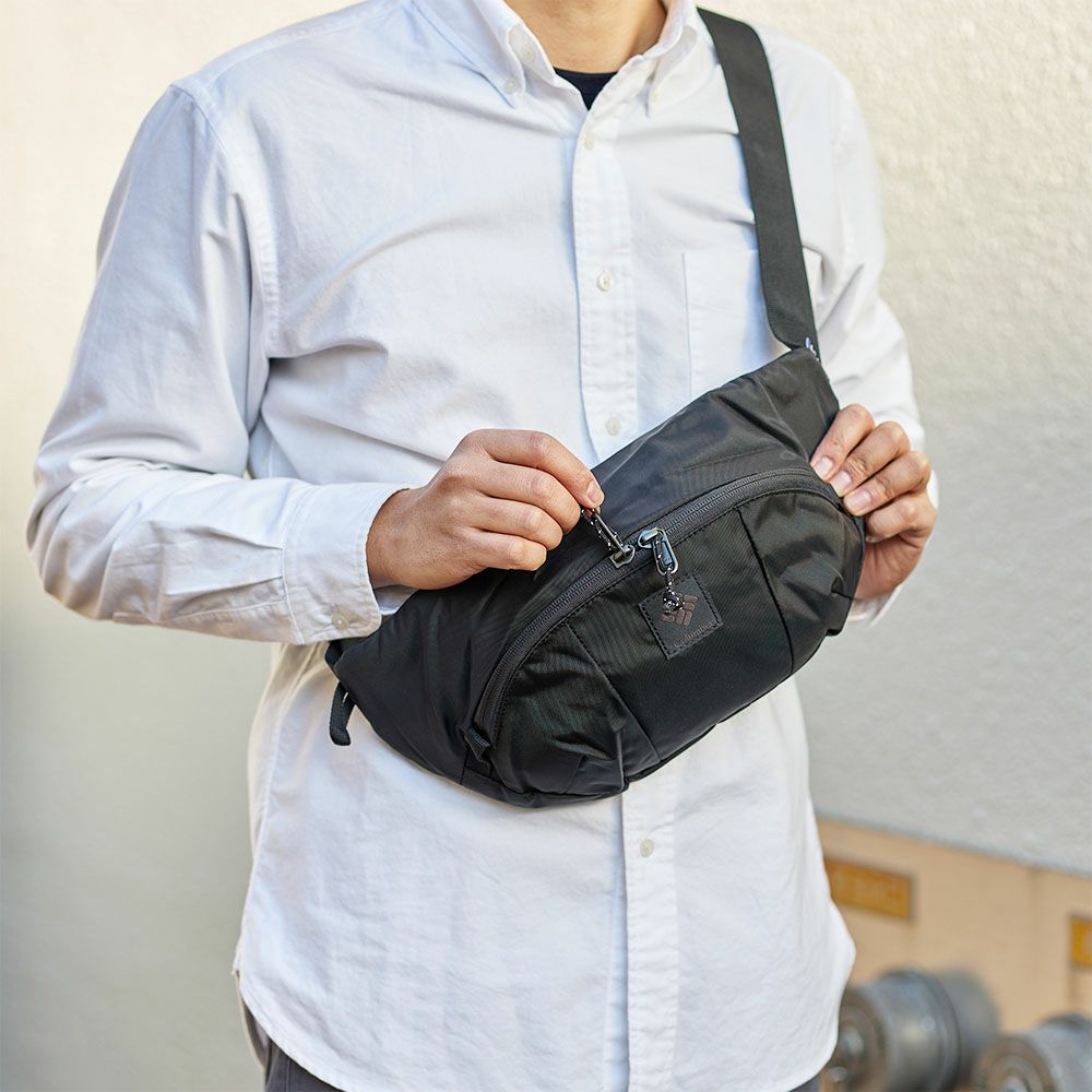 コロンビアボディバッグヒップバッグColumbiaショルダーバッグウエストバッグメンズレディースワンショルダーバッグボディバック斜めがけ斜め掛けブランドパナシーアヒップバッグPU8666