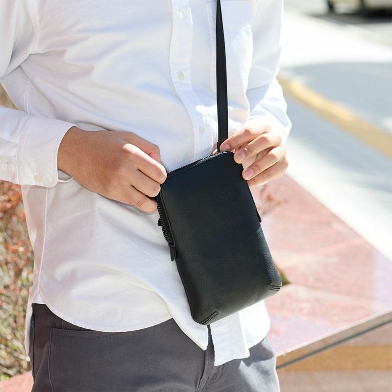 スマホショルダーショルダーポーチ本革ミニショルダーバッグJOYAジョヤスマホポーチスマートフォンショルダーバッグ大きめメンズレディース革レザーブランドおしゃれJ4711