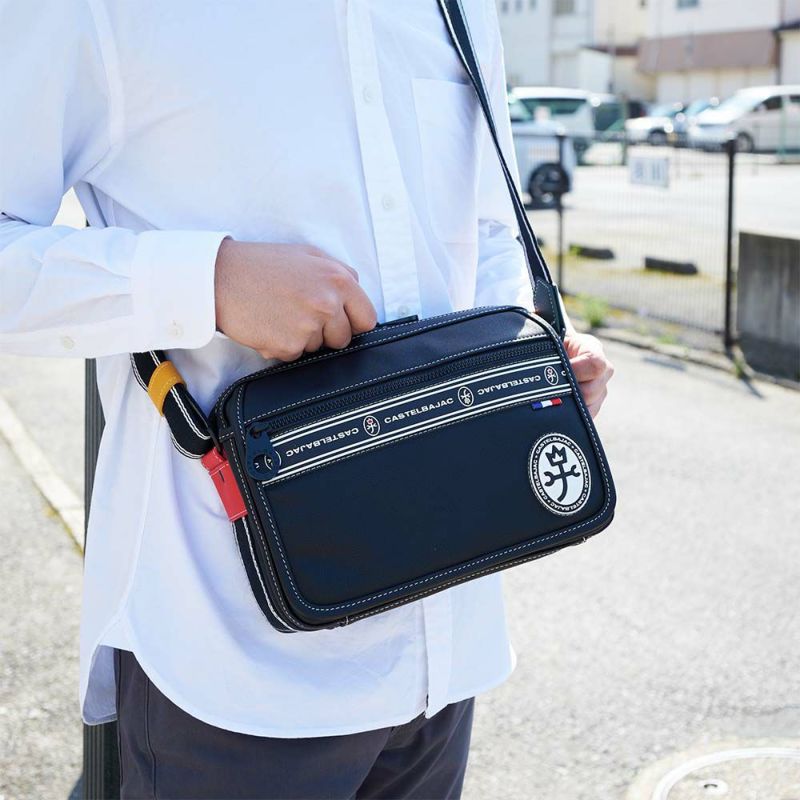 カステルバジャックショルダーバッグバッグCASTELBAJACルックスメンズレディース横型ショルダーバックショルダー斜めがけブランド大人スクエア軽い男性人気40代50代49102