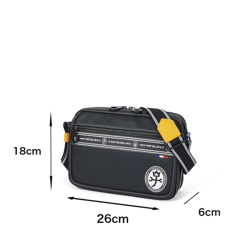 カステルバジャックショルダーバッグバッグCASTELBAJACルックスメンズレディース横型ショルダーバックショルダー斜めがけブランド大人スクエア軽い男性人気40代50代49102