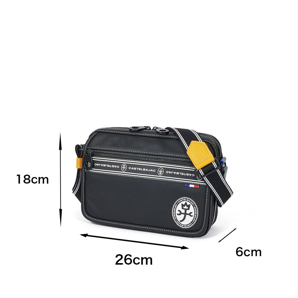 カステルバジャックショルダーバッグバッグCASTELBAJACルックスメンズレディース横型ショルダーバックショルダー斜めがけブランド大人スクエア軽い男性人気40代50代49102