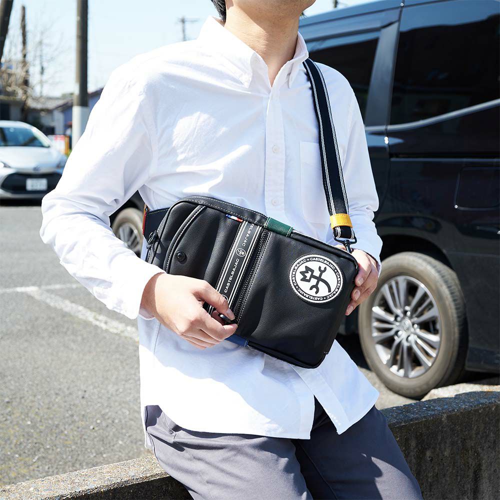 カステルバジャックバッグボディバッグワンショルダーバッグCASTELBAJACルックスメンズレディースボディバック斜めがけ斜め掛けブランド大人おしゃれプレゼント49901