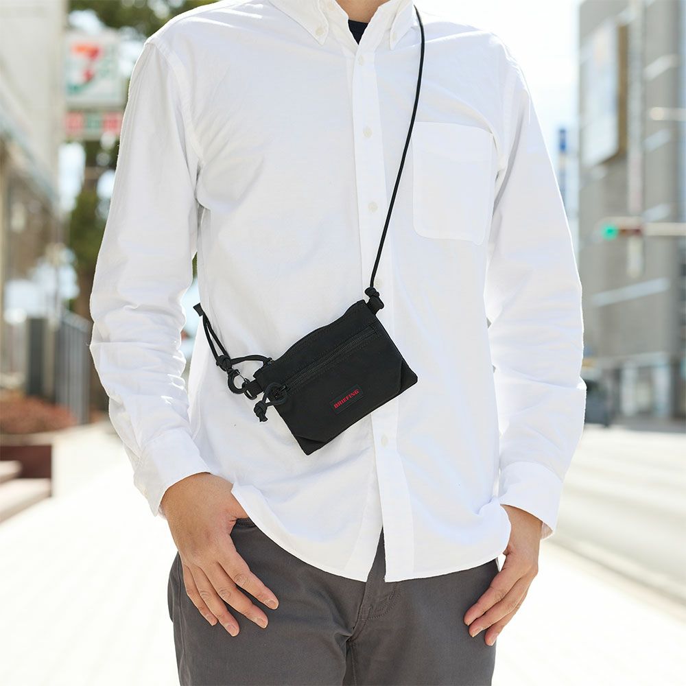 ブリーフィングミニ財布BRIEFINGWZIPPURSEネックポーチ小銭入れネックウォレットメンズレディースブランドフェスBRA241A26