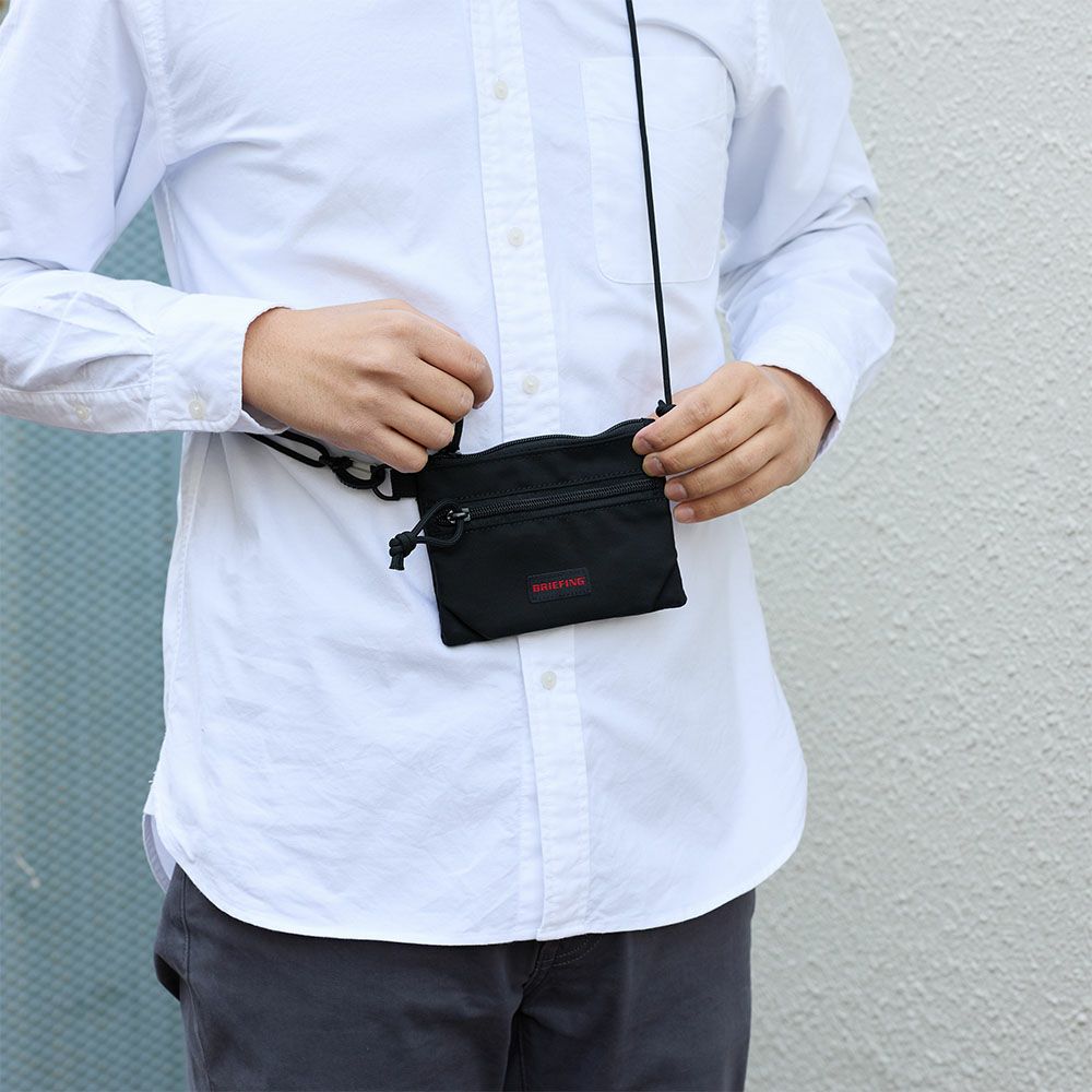 ブリーフィングミニ財布BRIEFINGWZIPPURSEネックポーチ小銭入れネックウォレットメンズレディースブランドフェスBRA241A26
