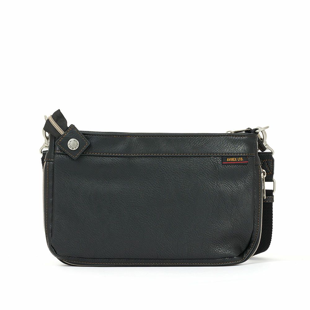 アビレックスショルダーバッグ2WAYAVIREXバッグ合皮横型ショルダーバッグアヴィレックスメンズショルダーバックブランド人気かっこいい斜めがけ斜め掛け30代40代50代60代AX5006