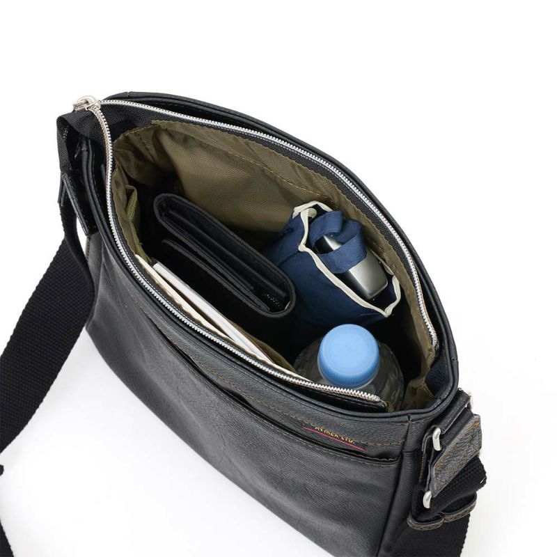 アビレックスショルダーバッグAVIREXバッグ合皮スクエアショルダーバッグアヴィレックスメンズショルダーバックブランド人気かっこいい斜めがけ斜め掛け30代40代50代60代AX5007