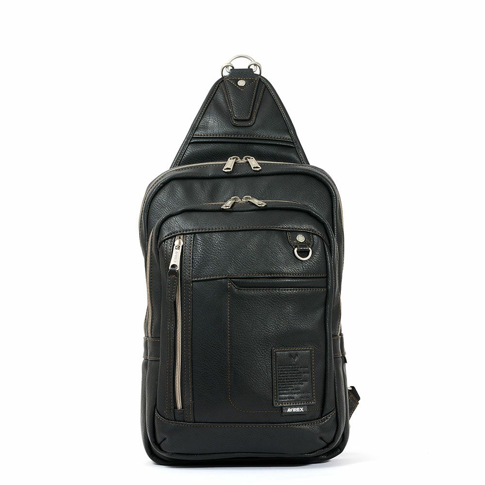 アビレックスリュックボディバッグ2WAYAVIREXバッグリュックサック大容量大きめ合皮ショルダーバッグアヴィレックスメンズブランド人気かっこいい斜めがけ斜め掛け30代40代50代60代AX5008
