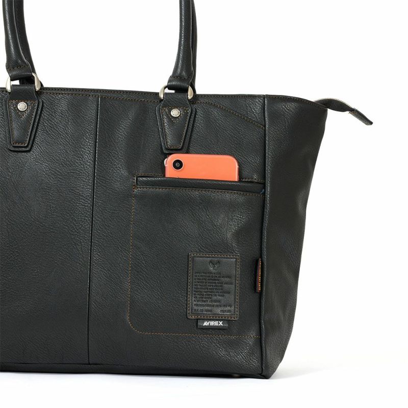 AVIREXアビレックストートバッグメンズ合皮横型肩掛けカバントートバッグトート大容量大きめアヴィレックスAX5009