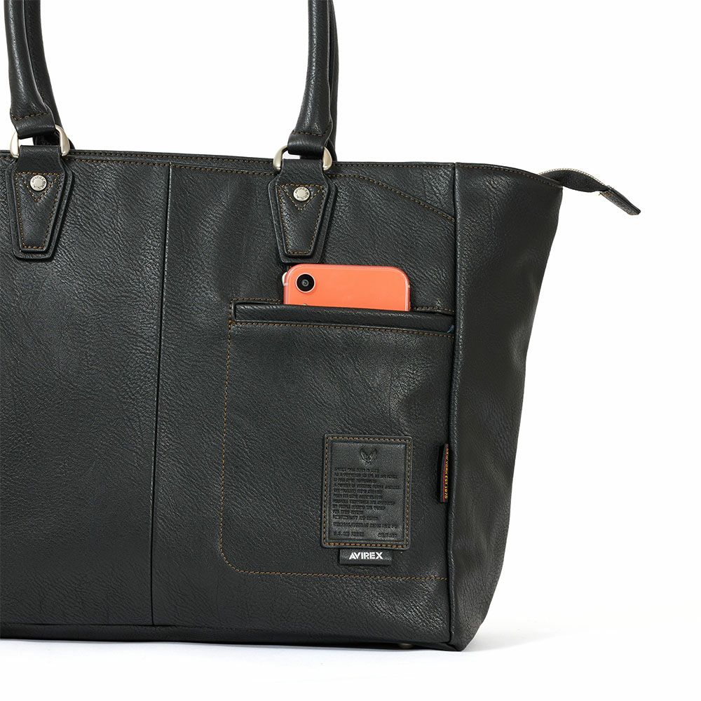 AVIREXアビレックストートバッグメンズ合皮横型肩掛けカバントートバッグトート大容量大きめアヴィレックスAX5009