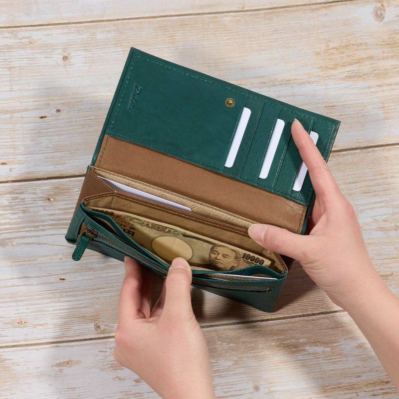 ダコタDakota長財布レディースピアッタかぶせ型財布薄いレディース財布レディース長財布本革革レザー大容量ブランドおしゃれ薄いカード入れ多いカードポケット多数31532