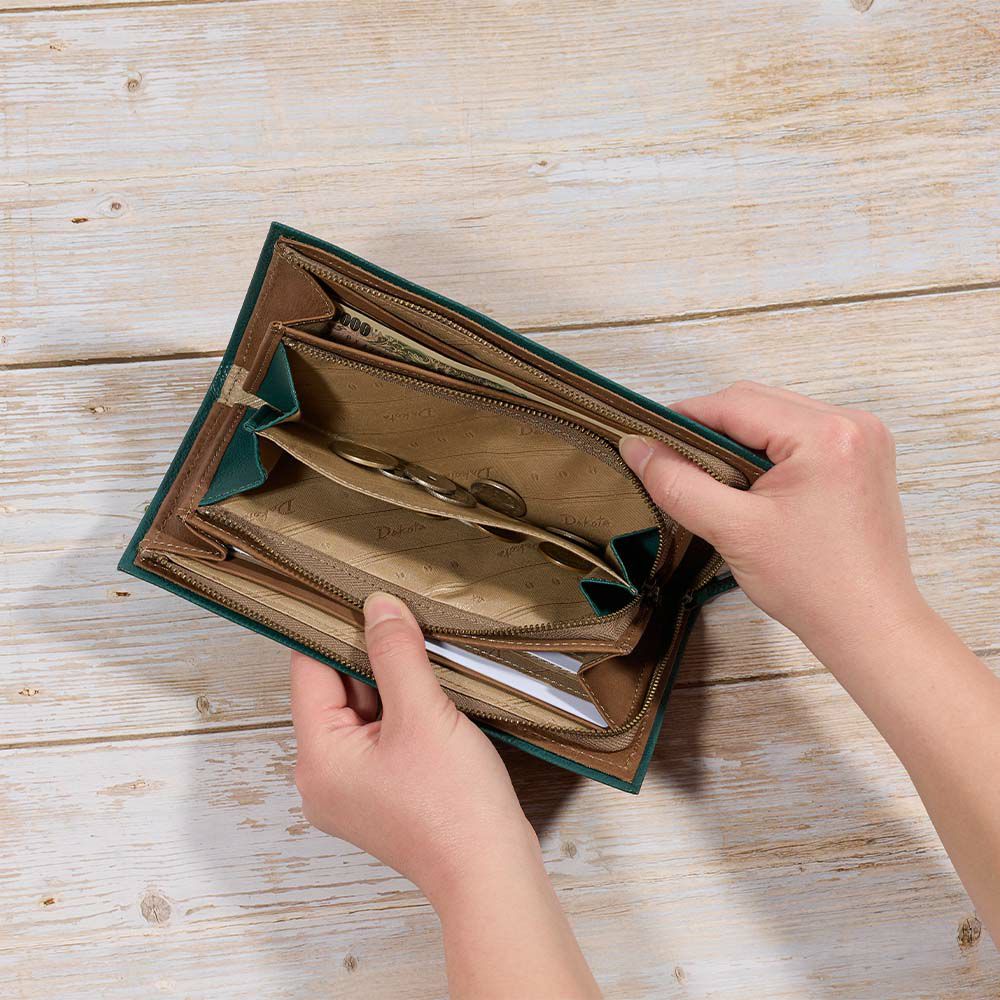 ダコタDakota長財布レディースピアッタL字ファスナー財布レディース財布レディース長財布本革革レザー大容量ブランドおしゃれ薄いカード入れ多いカードポケット多数31533