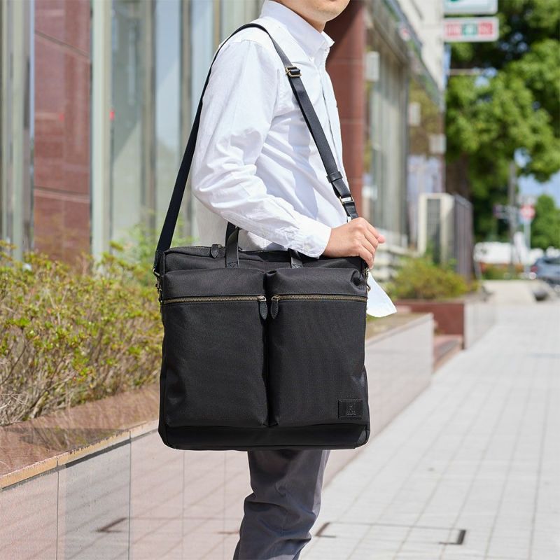 HakutaiビジネスバッグブリーフケースヘルメットバッグブランドA4大容量大きめメンズビジネスビジネスバックカバンナイロン鎧布100-GF-01