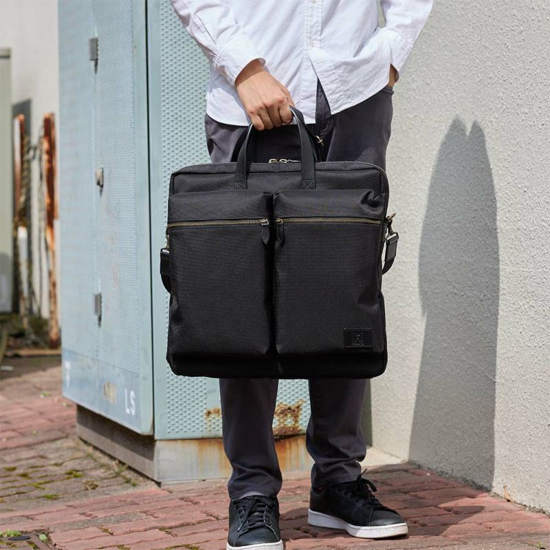 HakutaiビジネスバッグブリーフケースヘルメットバッグブランドA4大容量大きめメンズビジネスビジネスバックカバンナイロン鎧布100-GF-01