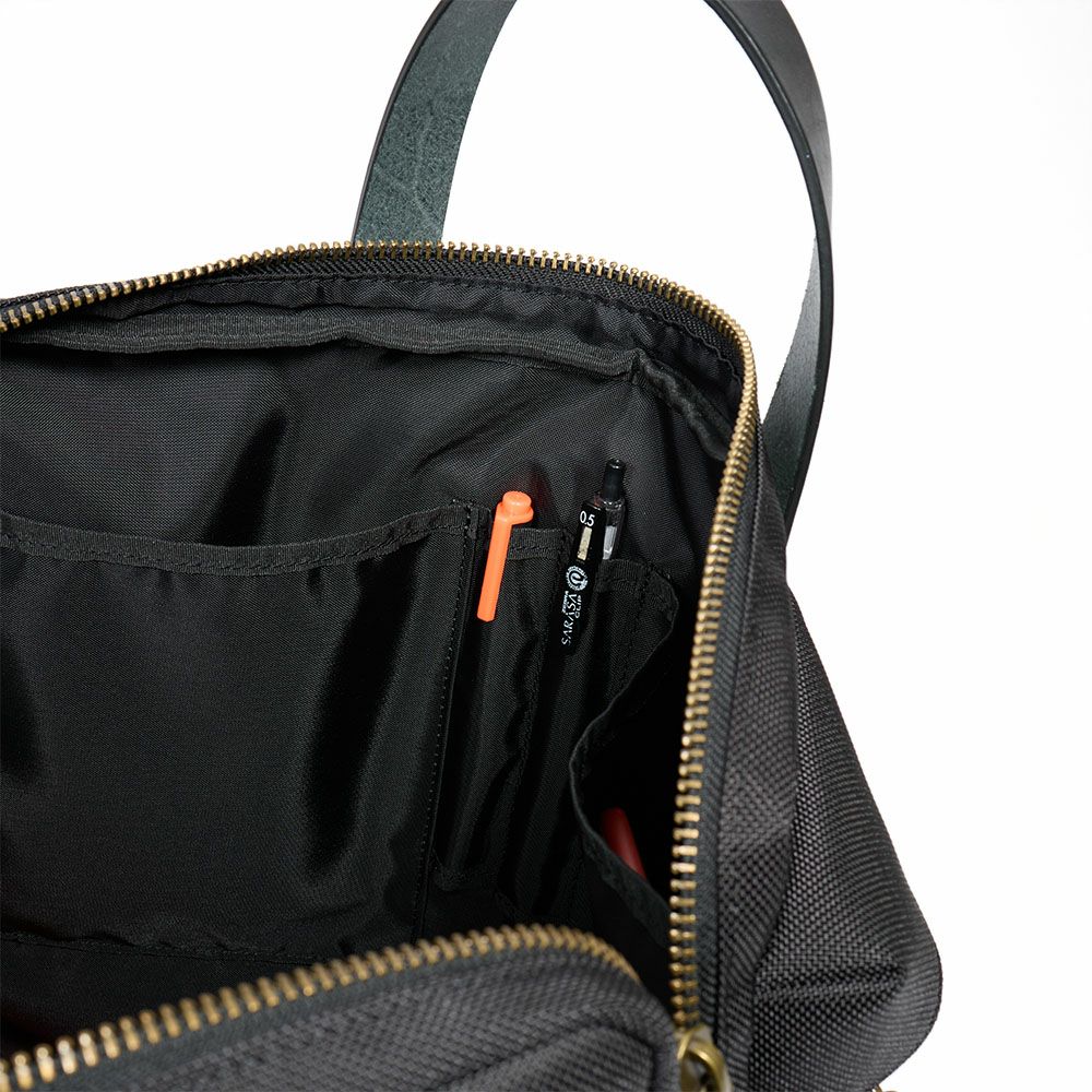 HakutaiビジネスバッグブリーフケースヘルメットバッグブランドA4大容量大きめメンズビジネスビジネスバックカバンナイロン鎧布100-GF-01