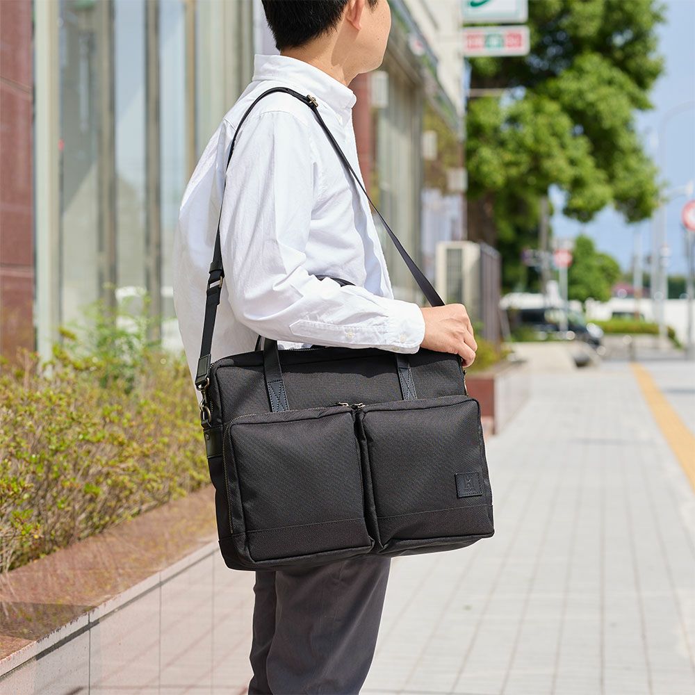 HakutaiビジネスバッグブリーフケースブリーフバッグブランドA4大容量大きめメンズビジネスビジネスバックカバンナイロン丈夫鎧布100-GF-02