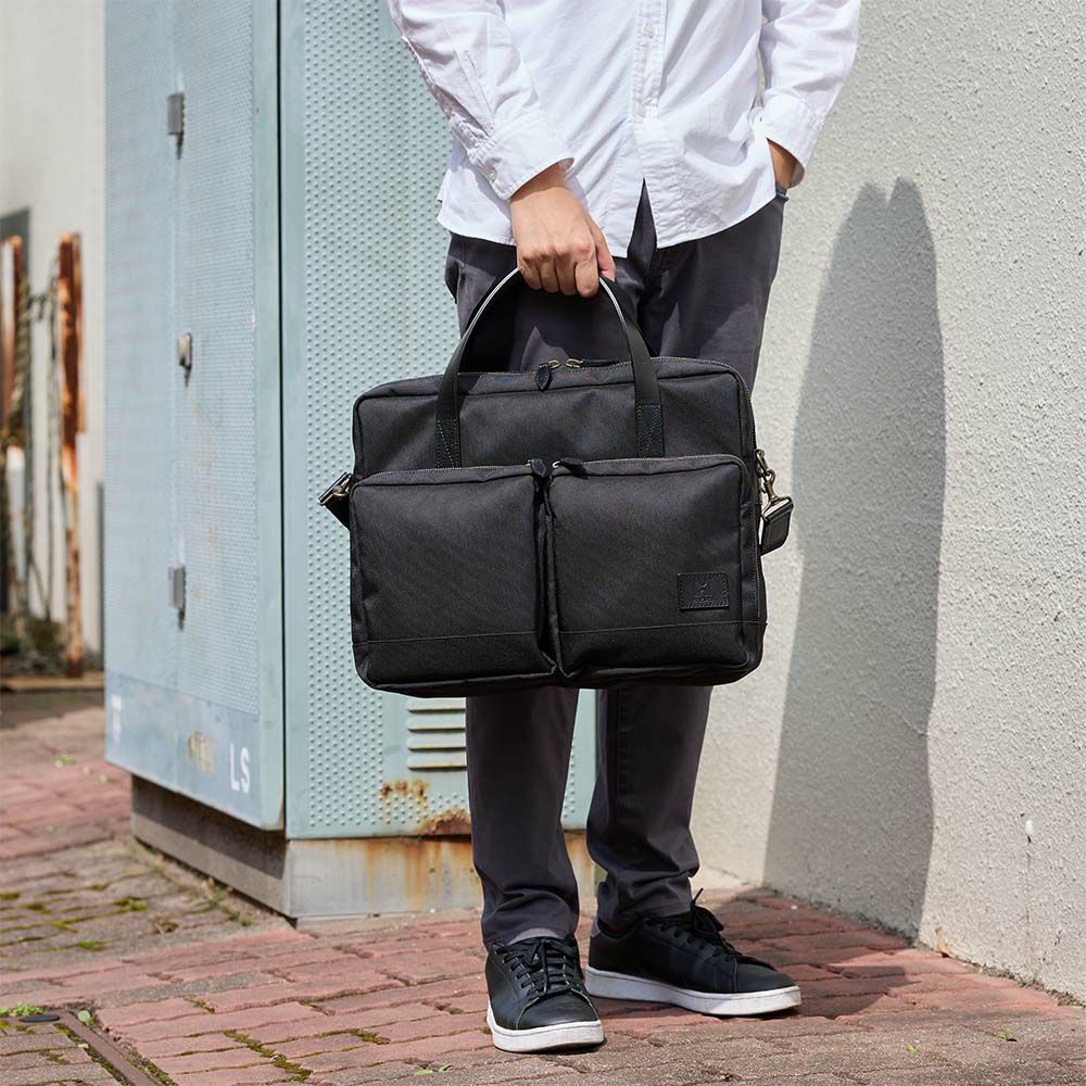 HakutaiビジネスバッグブリーフケースブリーフバッグブランドA4大容量大きめメンズビジネスビジネスバックカバンナイロン丈夫鎧布100-GF-02