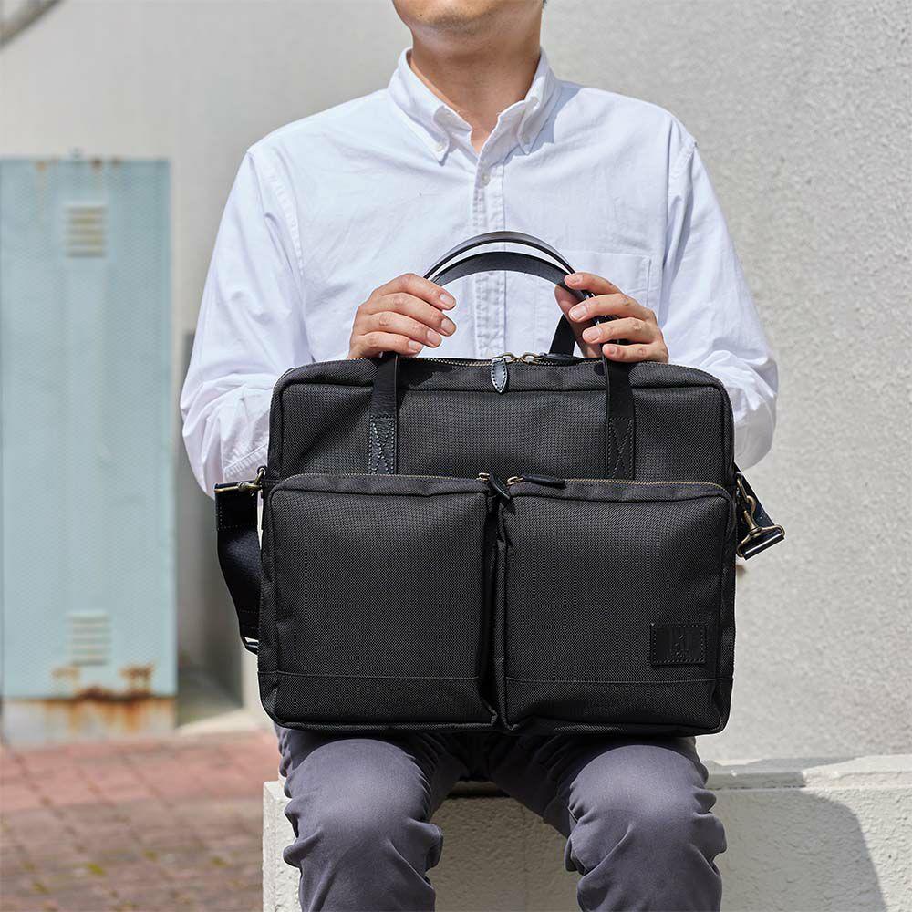 HakutaiビジネスバッグブリーフケースブリーフバッグブランドA4大容量大きめメンズビジネスビジネスバックカバンナイロン丈夫鎧布100-GF-02