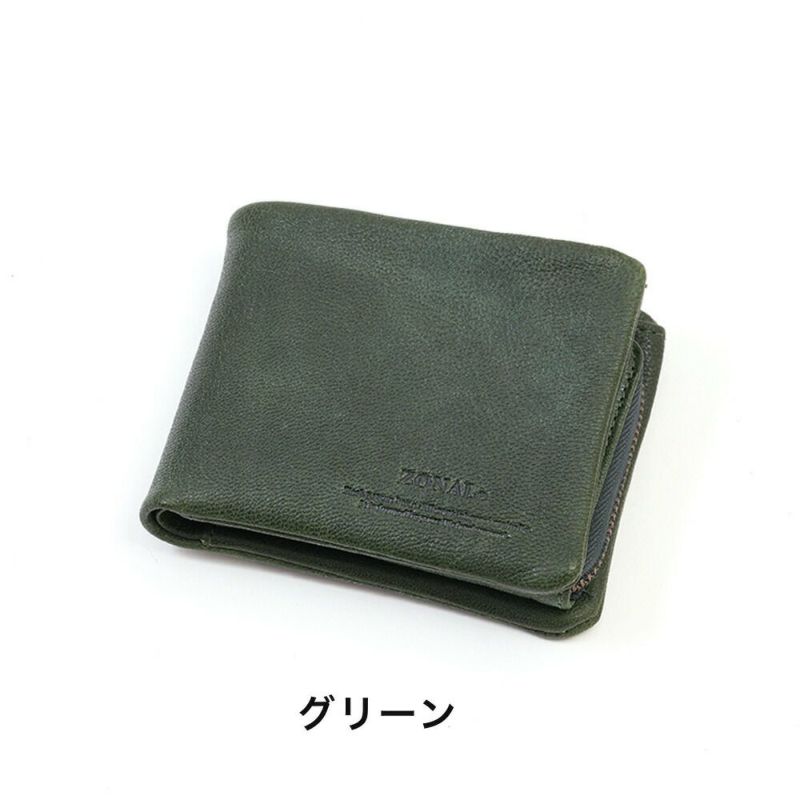 ZONALe財布二つ折りゾナール二つ折り財布本革革レザーメンズレディースカプリ折りたたみ2つ折りミドルウォレットカードがたくさん入るブランドおしゃれ人気大容量ギフトプレゼント31322