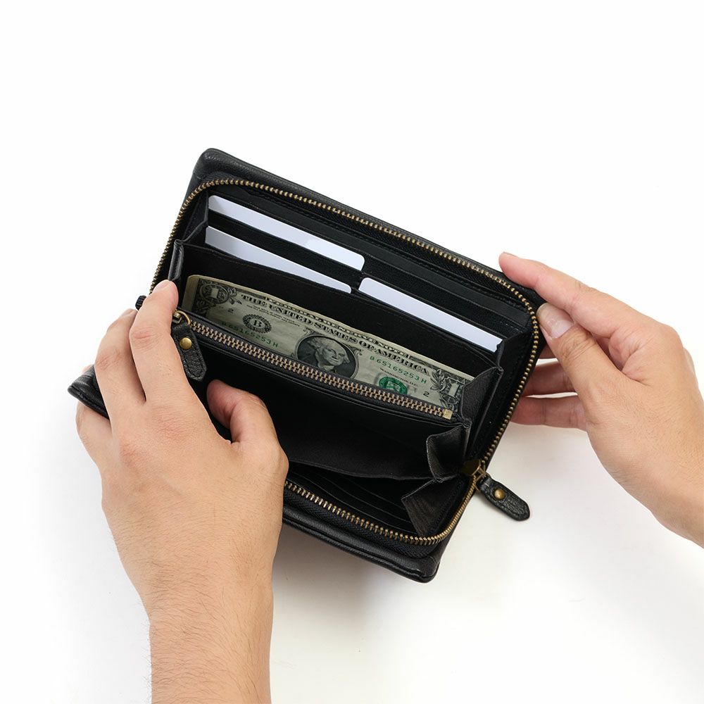 ゾナール長財布ZONALe財布本革革レザーメンズレディースラウンドファスナーファスナー付きカプリ大容量彼氏男性ロングウォレットブランド人気おしゃれギフトプレゼント人気31324