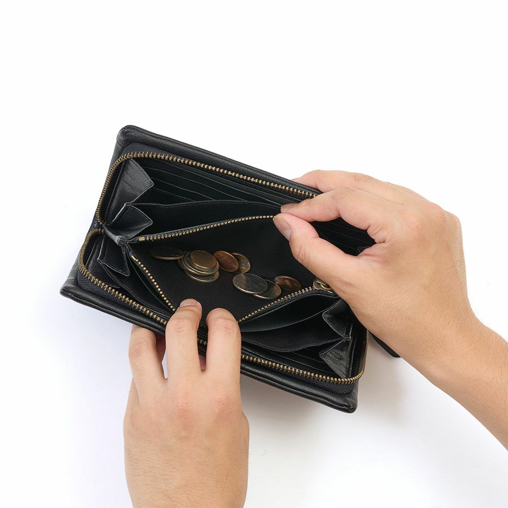 ゾナール長財布ZONALe財布本革革レザーメンズレディースラウンドファスナーファスナー付きカプリ大容量彼氏男性ロングウォレットブランド人気おしゃれギフトプレゼント人気31324