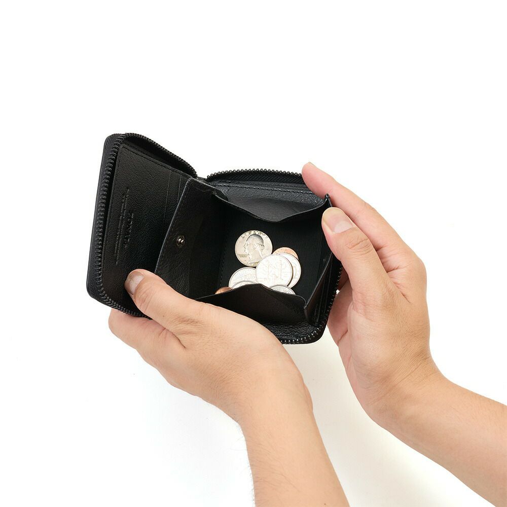 ZONALe財布ゾナール二つ折りラウンドファスナーメンズレディース二つ折り財布ストラト本革革牛革レザー2つ折り2つ折り財布ファスナーミドルウォレット人気ブランドコンパクト日本製31352