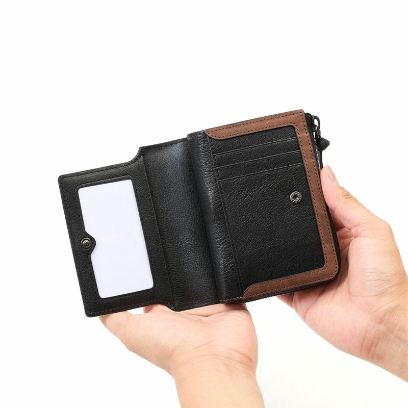 ZONALe財布二つ折り財布ゾナール二つ折り2つ折り本革革レザーメンズストラト折りたたみ小銭入れ付きファスナーブランドおしゃれ縦型タテ型人気大容量ギフトプレゼント男性日本製31354