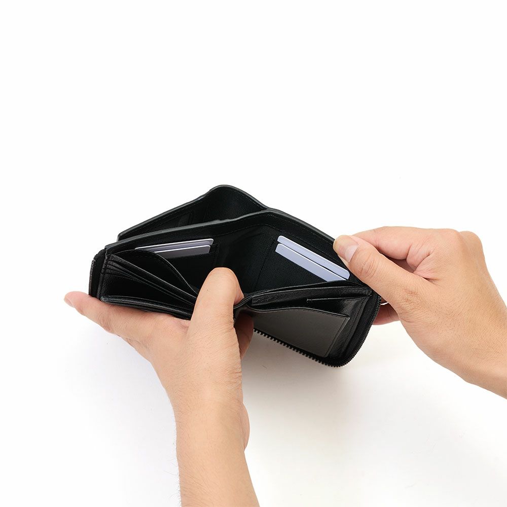 ZONALe財布二つ折り財布ゾナール二つ折り2つ折り本革革レザーメンズストラト折りたたみ小銭入れ付きファスナーブランドおしゃれ縦型タテ型人気大容量ギフトプレゼント男性日本製31354