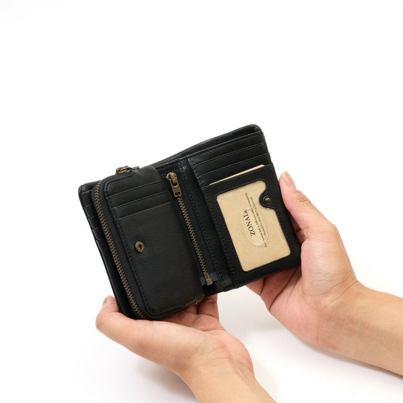 ZONALeミドルウォレット財布二つ折り縦型ゾナール二つ折り財布本革革レザーメンズレディースカプリ小銭入れ取れるブランドおしゃれ人気大容量ギフトプレゼント31323