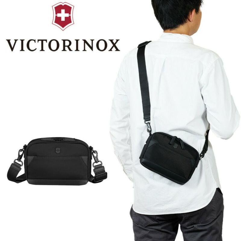 ビクトリノックスショルダーバッグVICTORINOX2Lアロックスネロコンパクトクロスボディバッグショルダーバッグビジネスバッグメンズ斜め掛け斜めがけ小さめ小さいブランド612768