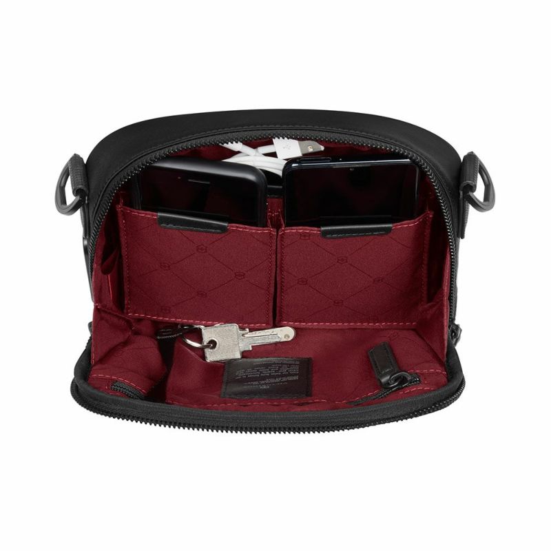 ビクトリノックスショルダーバッグVICTORINOX2Lアロックスネロコンパクトクロスボディバッグショルダーバッグビジネスバッグメンズ斜め掛け斜めがけ小さめ小さいブランド612768
