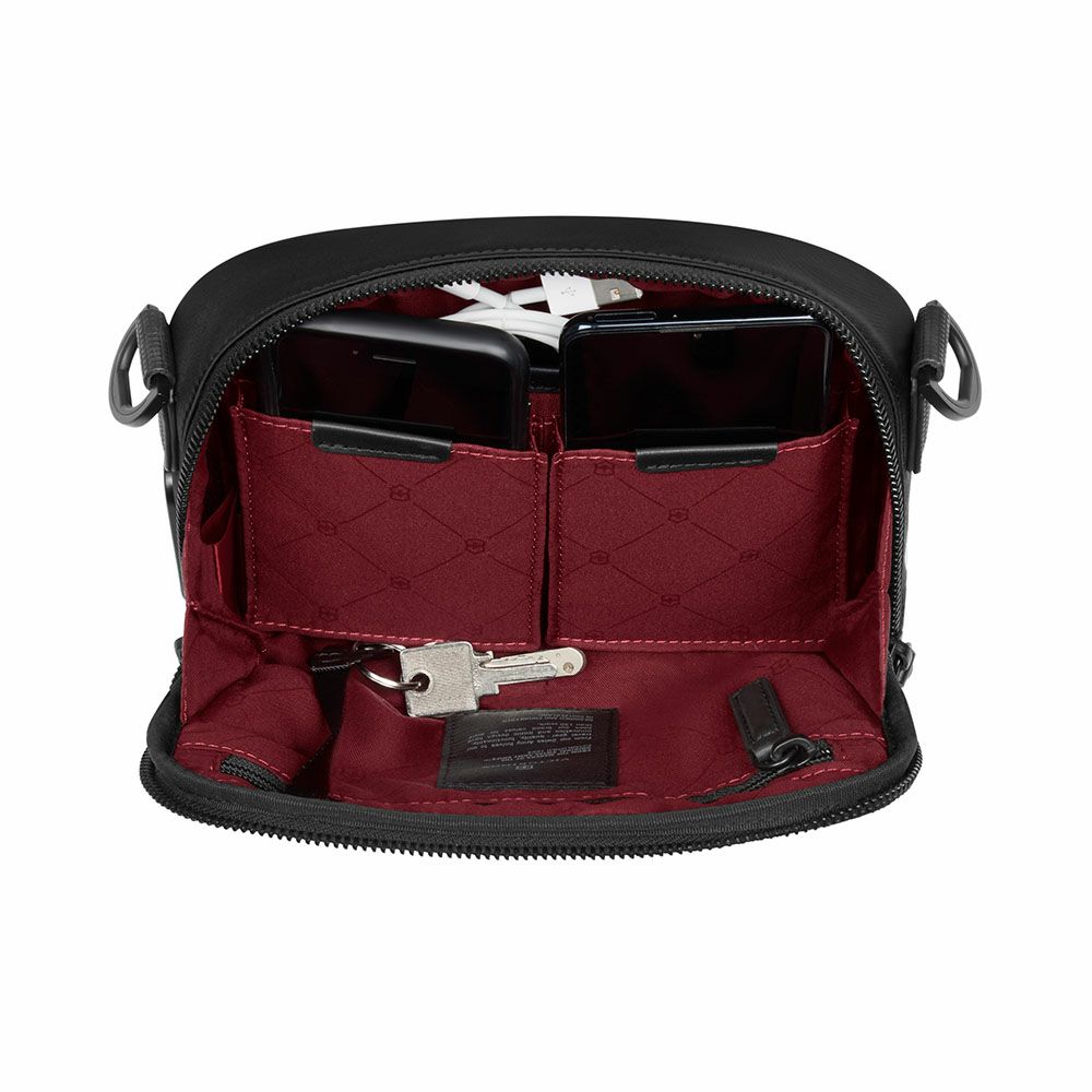 ビクトリノックスショルダーバッグVICTORINOX2Lアロックスネロコンパクトクロスボディバッグショルダーバッグビジネスバッグメンズ斜め掛け斜めがけ小さめ小さいブランド612768