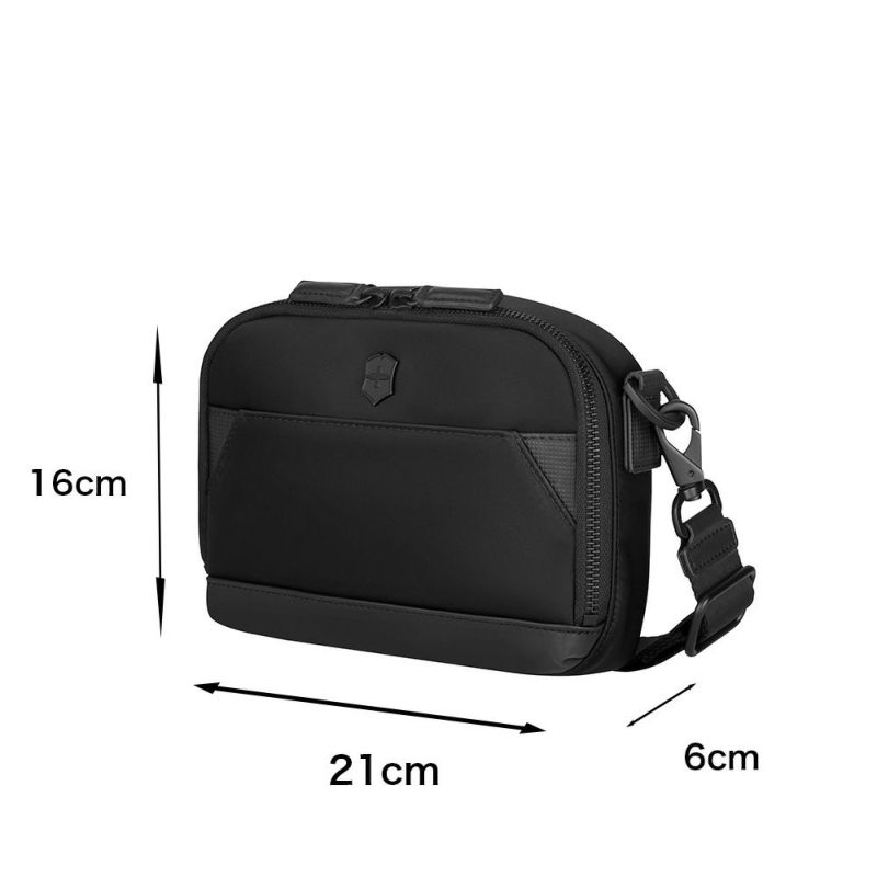 ビクトリノックスショルダーバッグVICTORINOX2Lアロックスネロコンパクトクロスボディバッグショルダーバッグビジネスバッグメンズ斜め掛け斜めがけ小さめ小さいブランド612768