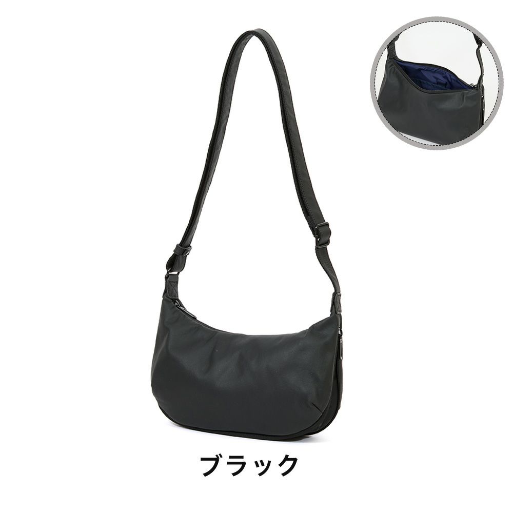 DOUBLESダブルスショルダーバッグバッグメンズレディース三日月型小さめ本革革レザー斜めがけ斜め掛け30代40代50代JPJ-1300
