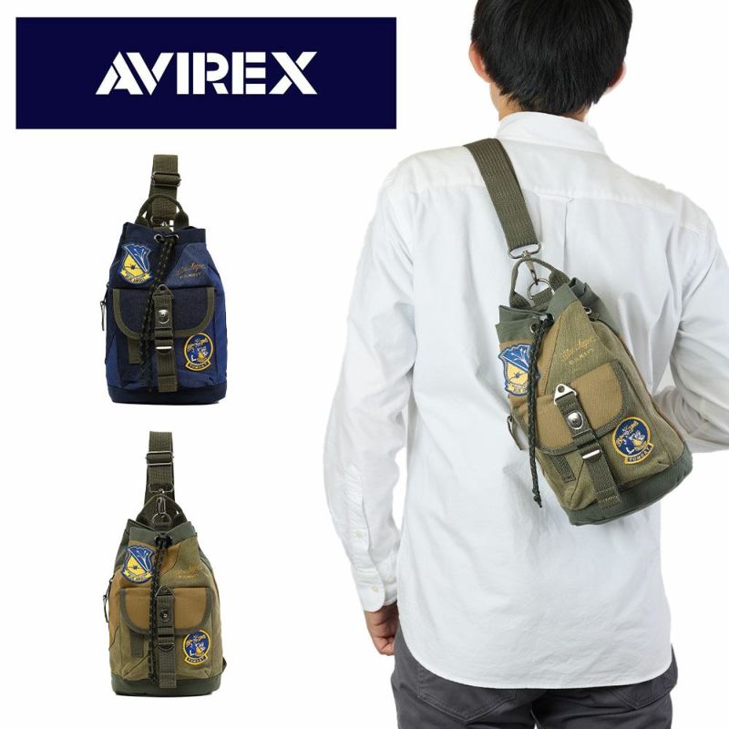 AVIREXアビレックス2WAYボンサックボディバッグショルダーバッグトップガン2TOPGUNIIメンズレディースアヴィレックス斜めがけ斜め掛け巾着巾着バッグAVX3529K