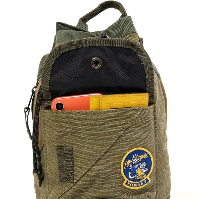 AVIREXアビレックス2WAYボンサックボディバッグショルダーバッグトップガン2TOPGUNIIメンズレディースアヴィレックス斜めがけ斜め掛け巾着巾着バッグAVX3529K