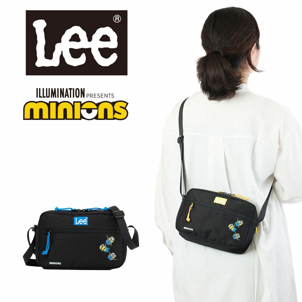 Leeリーショルダーバッグミニオンminionコラボバッグブランドショルダーバック斜め掛け斜めがけ人気ブランドかっこいいシンプル大人おしゃれキャラクターミニオンズminions320-30032