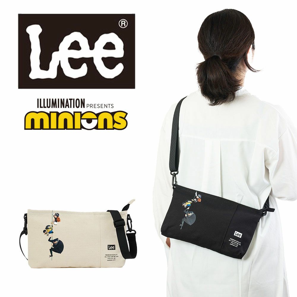 Leeリーショルダーバッグミニオンminionコラボバッグブランドショルダーバックグルー怪盗グルー人気ブランドかっこいいシンプル大人おしゃれキャラクターミニオンズminions320-30040
