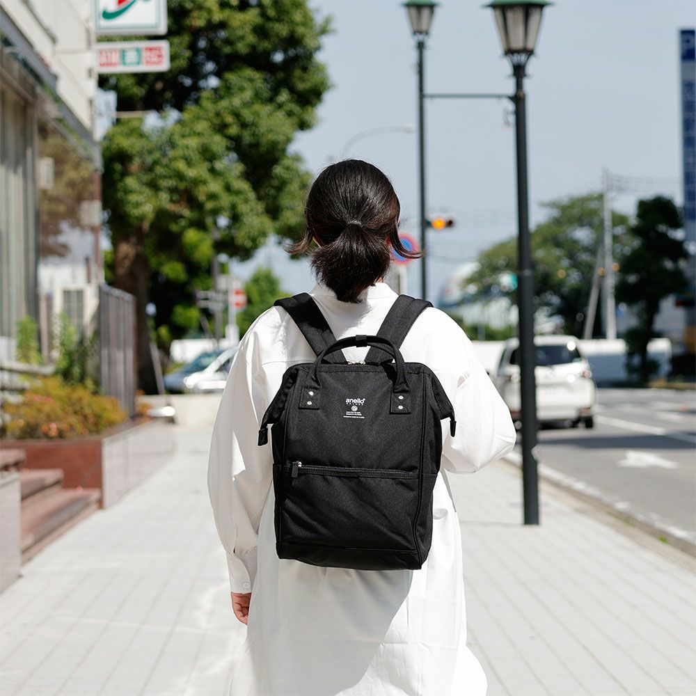 アネログランデリュックレディース女性anelloGRANDEA418L通学通勤リュックサックおしゃれ人気大人かわいい撥水黒シンプル口金リュックSPSA4口金リュック(R)GUB3013Z